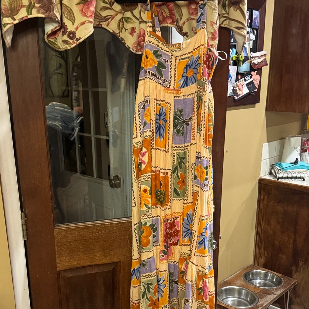 Colorful Floral Patchwork Maxi Dress